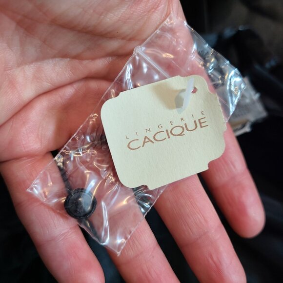 Vtg Cacique Satin Maxi Slip Dress Romantic Whimsigoth Sz Medium New 1920s Y2K - Picture 9 of 11